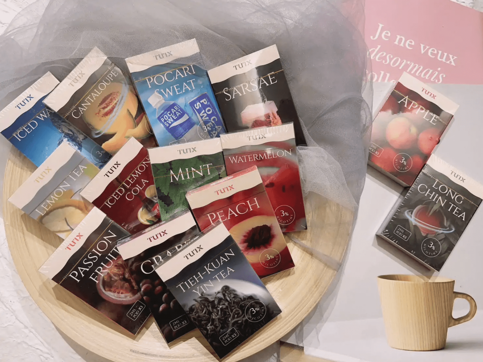 TUTX 透明款煙彈｜2ML容量｜3顆裝｜支援SP2、LANA、ILIA 一代設備｜24種口味可選-1